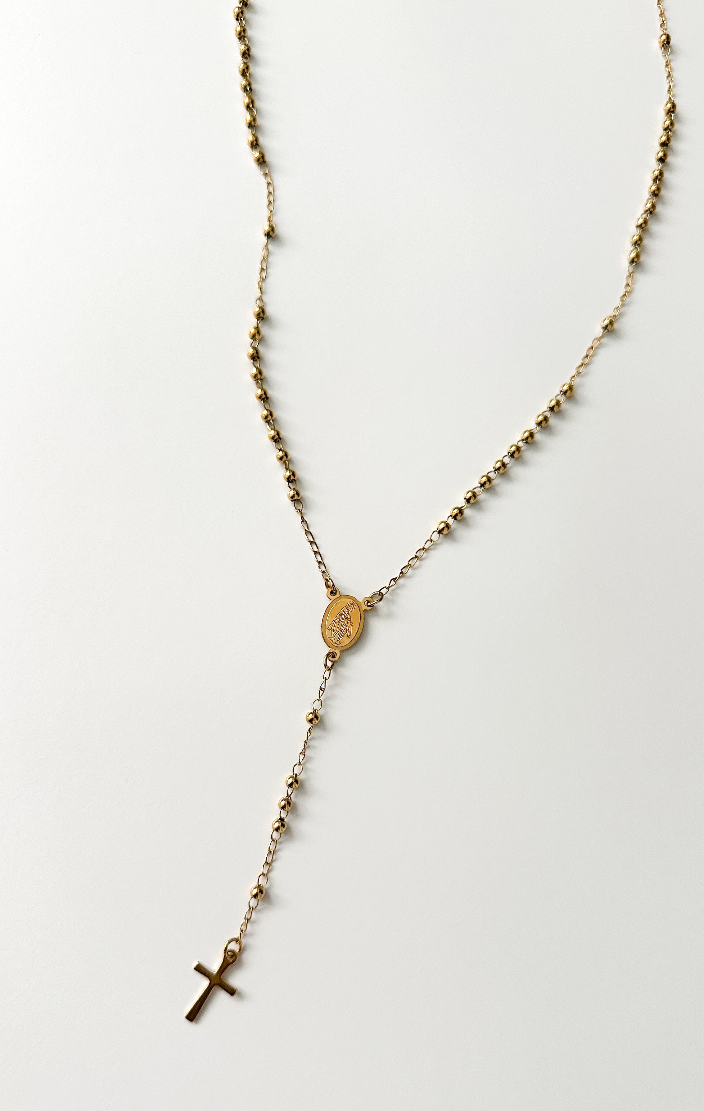 rosario clásico oro