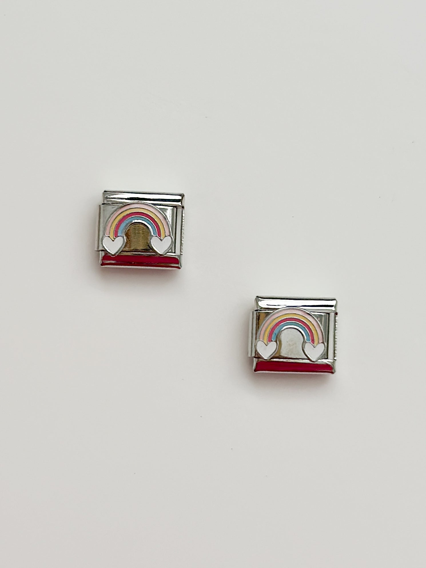 Silver Rainbow Charm