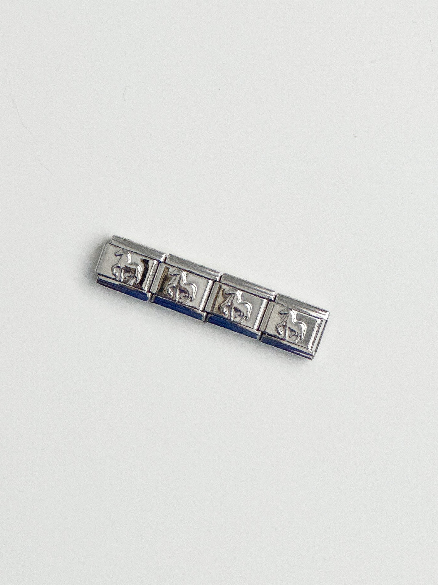 horse silver charm