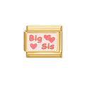 Big Sister Gold Charm