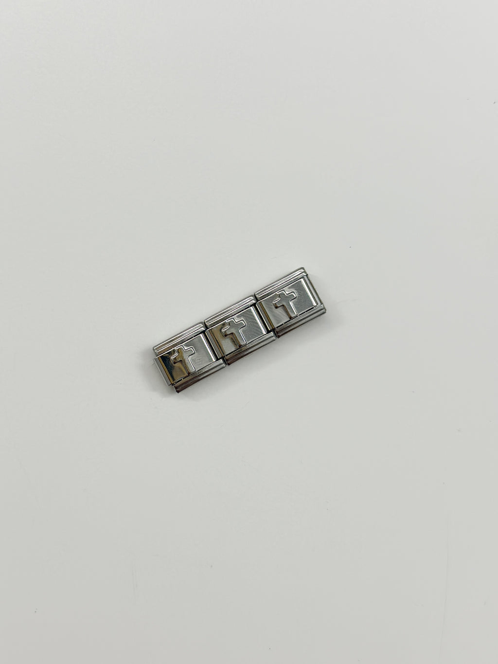 silver cross charm