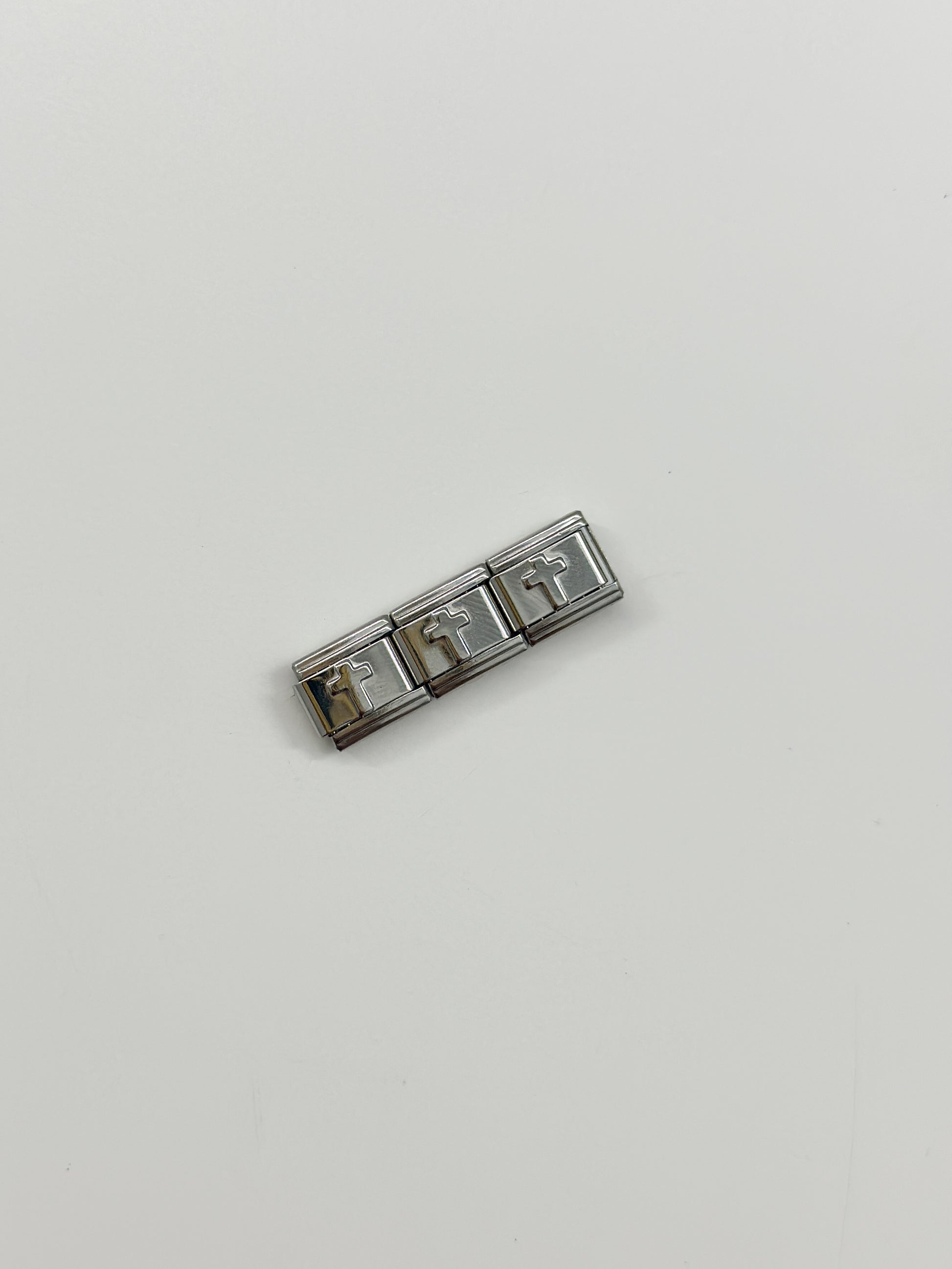 silver cross charm