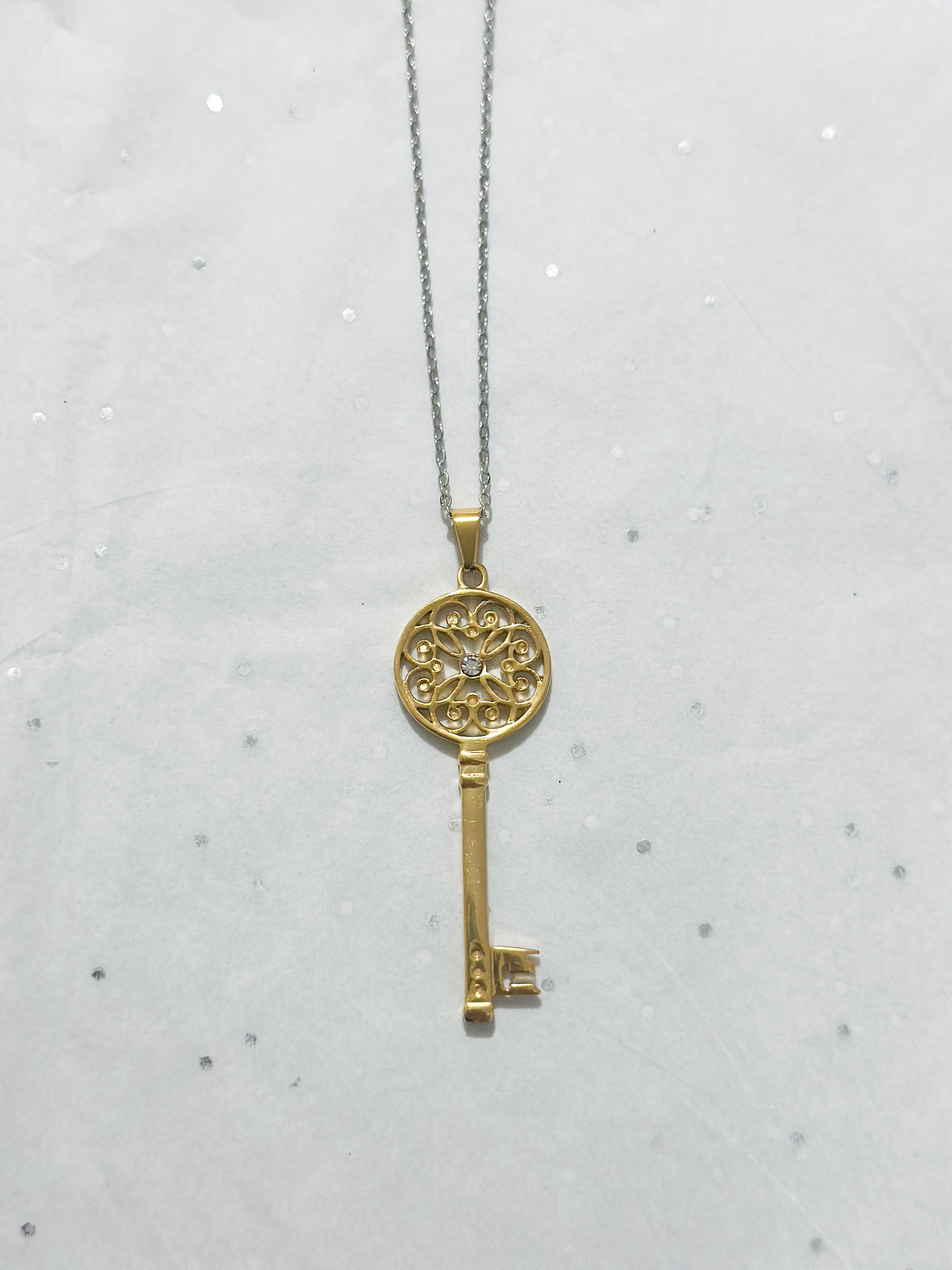 Key Charm Necklace