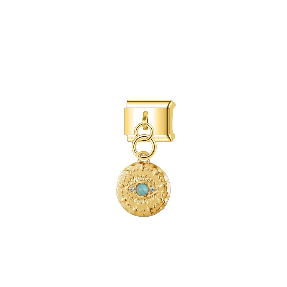 evil eye gold charm