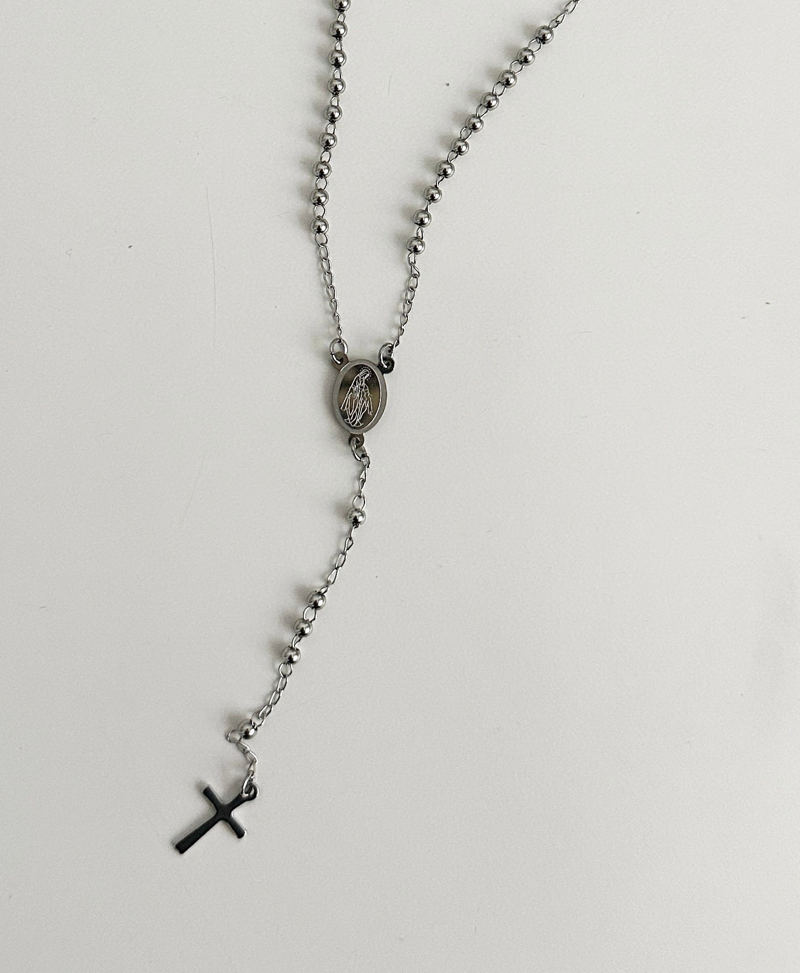 rosario clásico plata