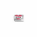 Charm Corazón PLATA  MOM