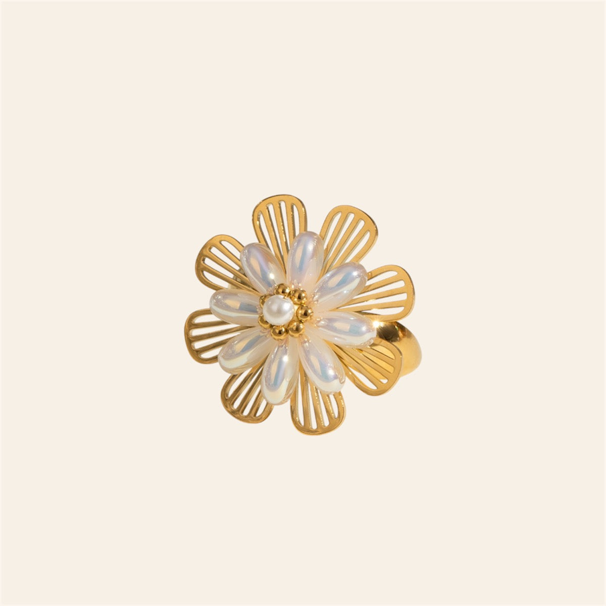 daisy gold ring