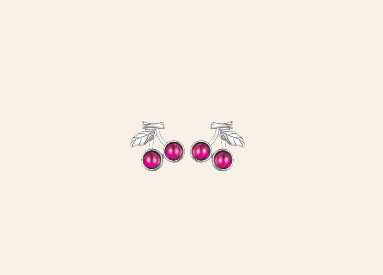 cherry earrings