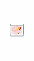 Hibiscus Pink Silver Charm