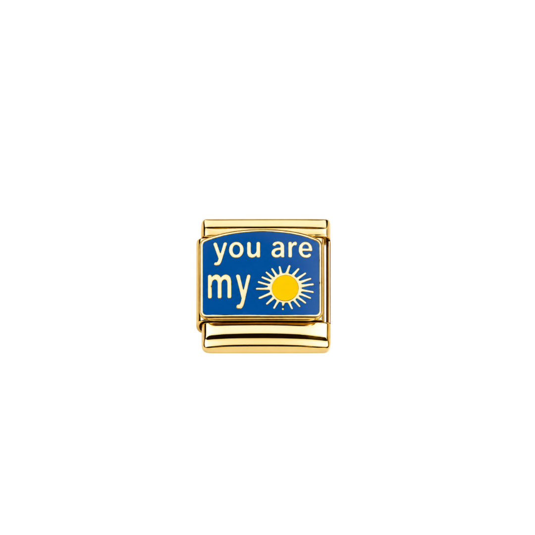 You Are My Sunshine Gold Charm