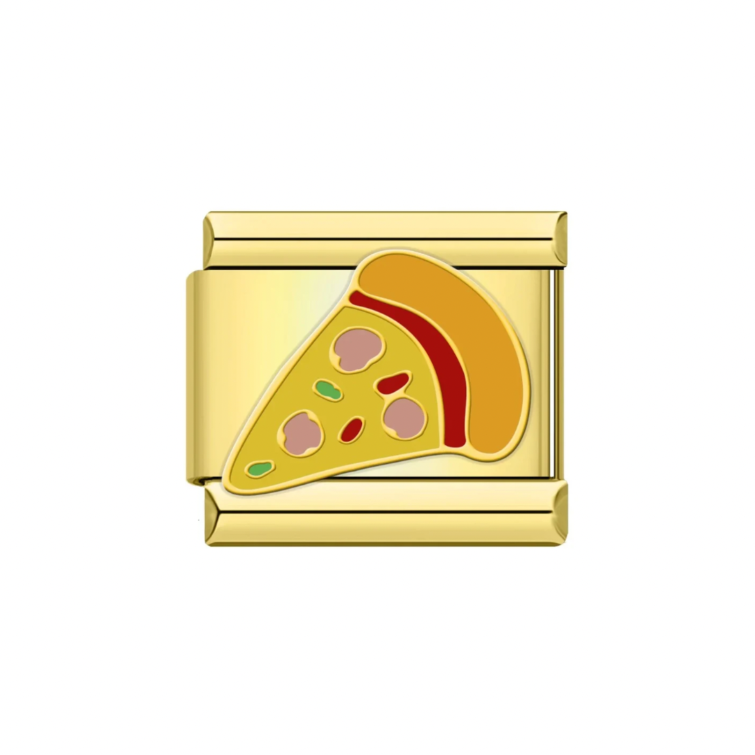 Pizza Gold Charm