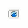 Ocean Wave Silver Charm