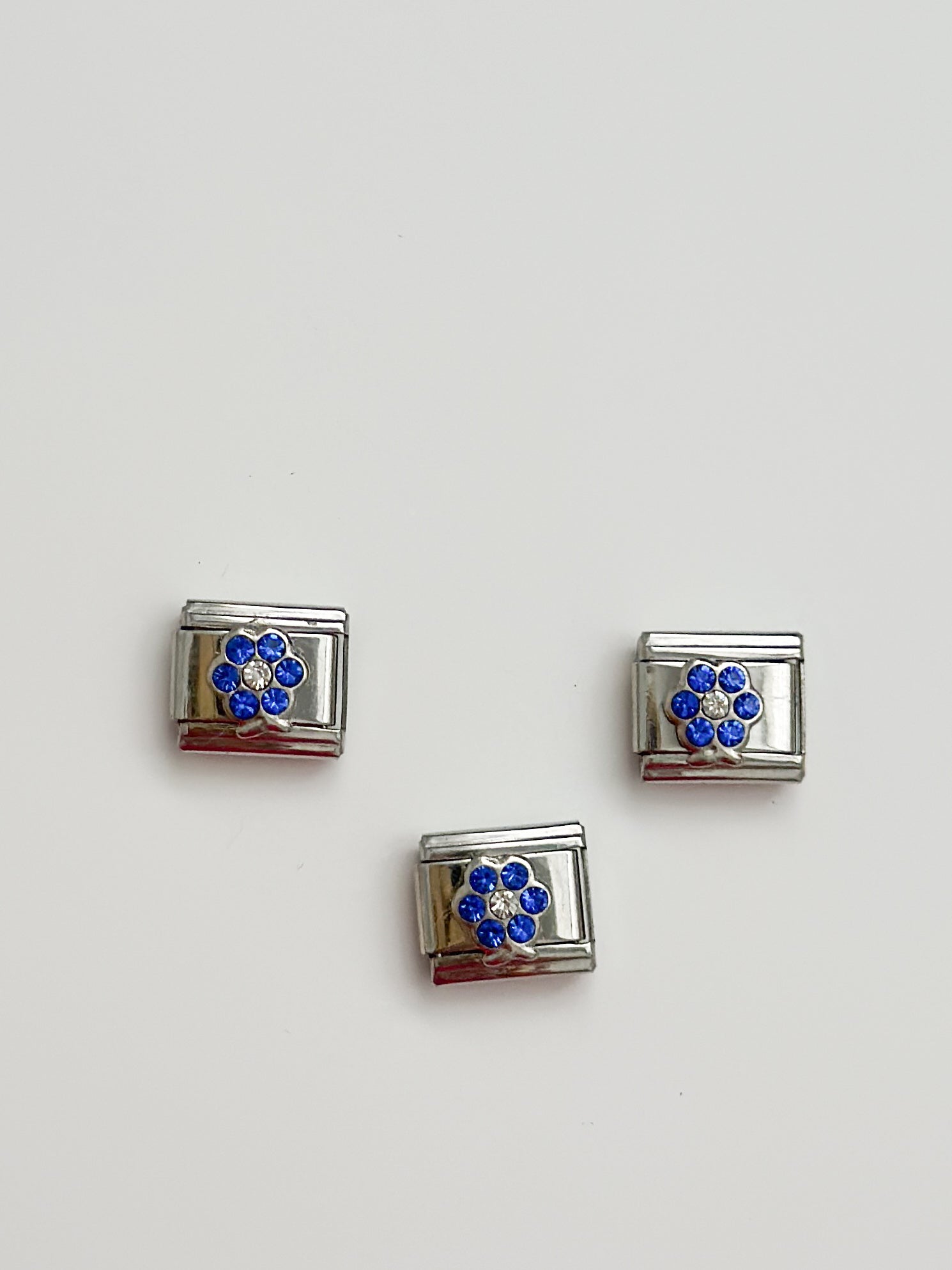 Dark Blue Flower Charm