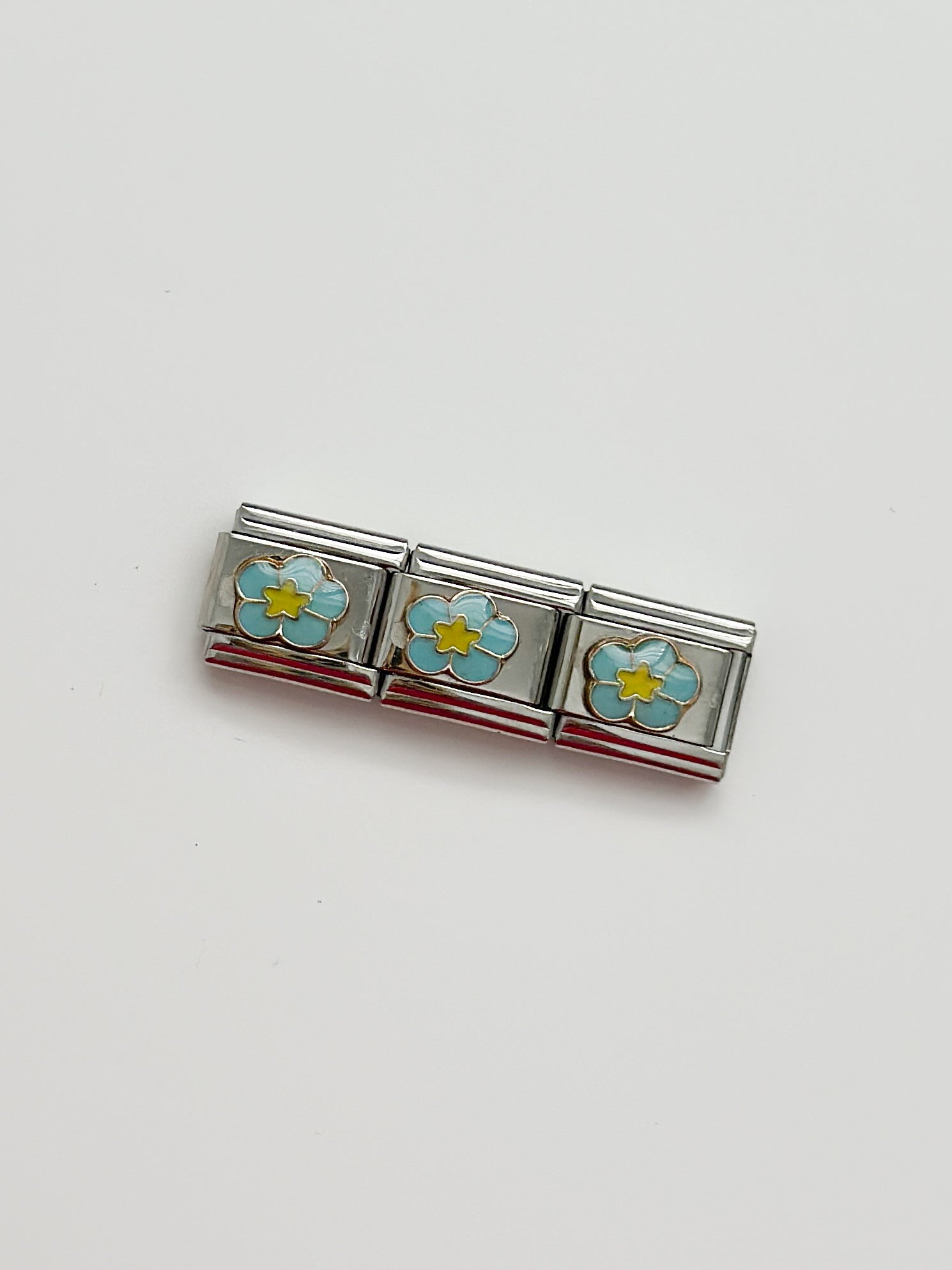 Light Blue Flower Charm