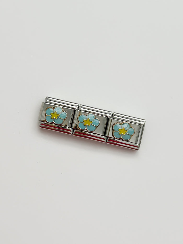 Light Blue Flower Charm