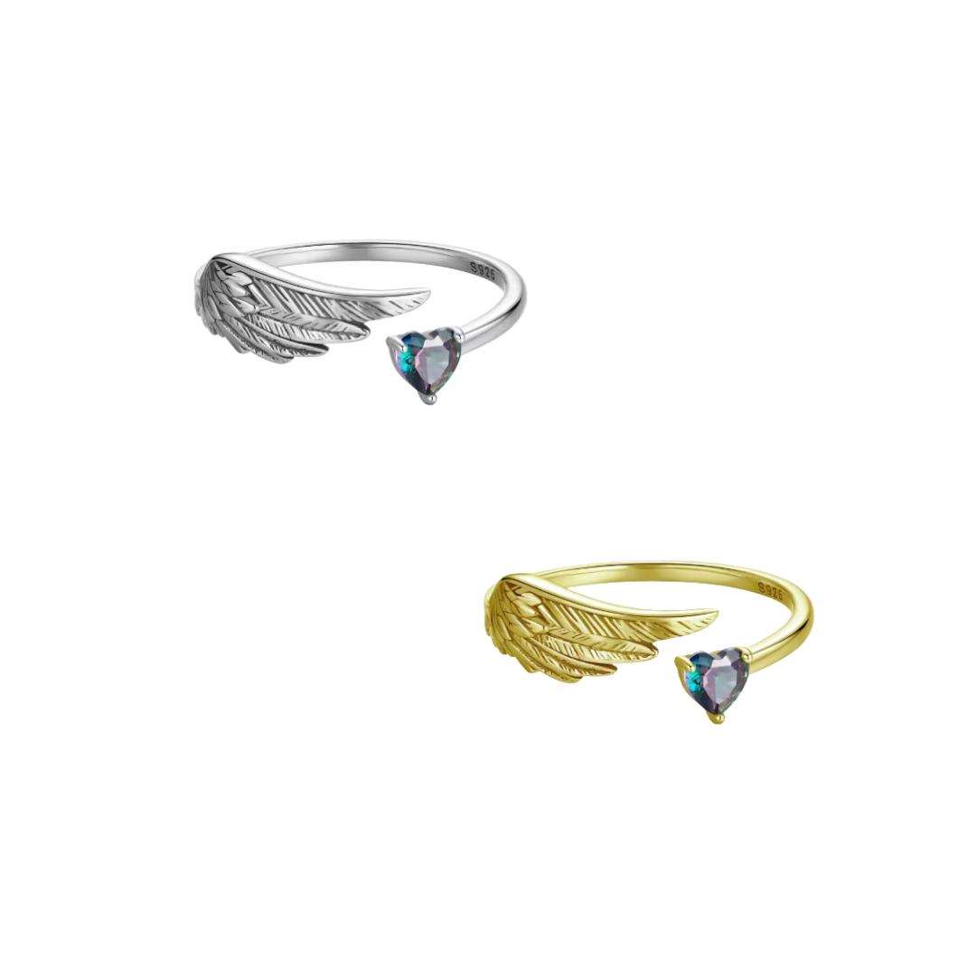 Anillo Corazón Alado