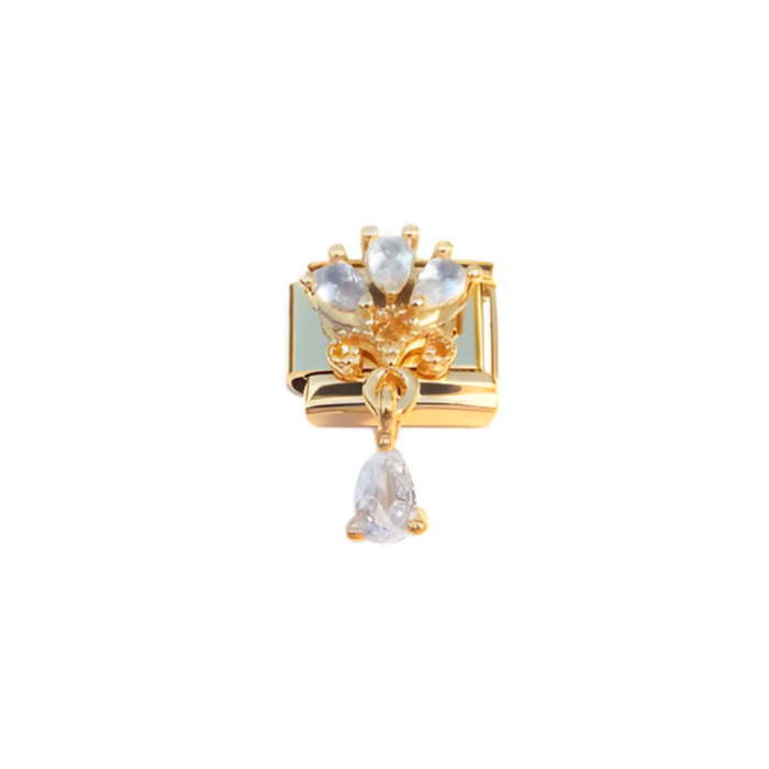 vintage dangle gold charm