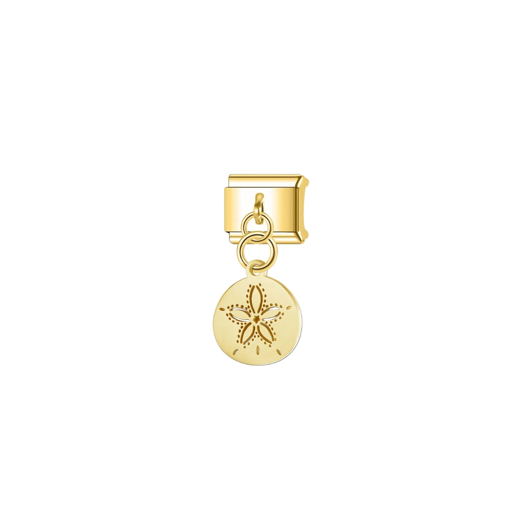 shell gold charm
