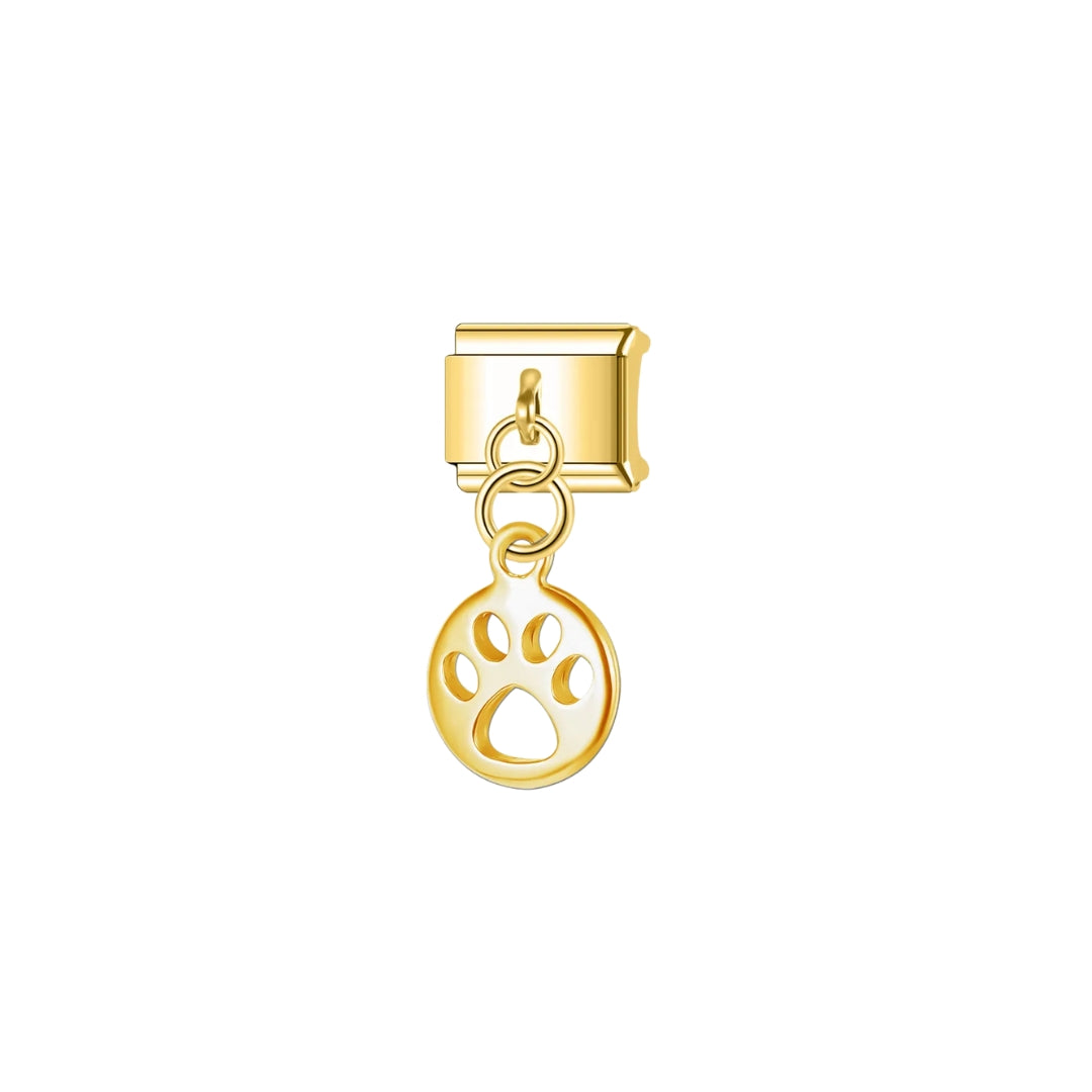 gold paw charm