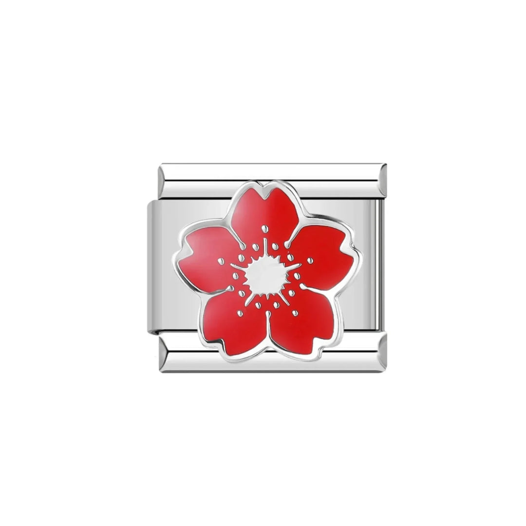 red flower charm