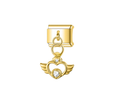 Angel Heart Gold Charm
