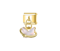 Butterfly Orbit Gold Charm