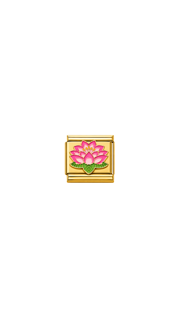Gold Lotus Flower Charm