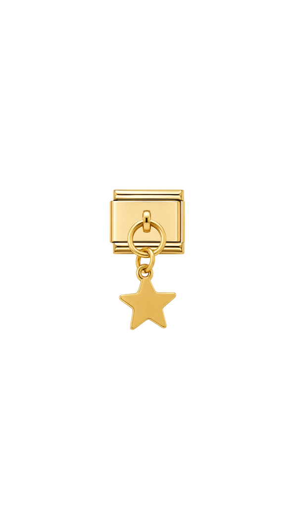 Gold Dangle Star Charm