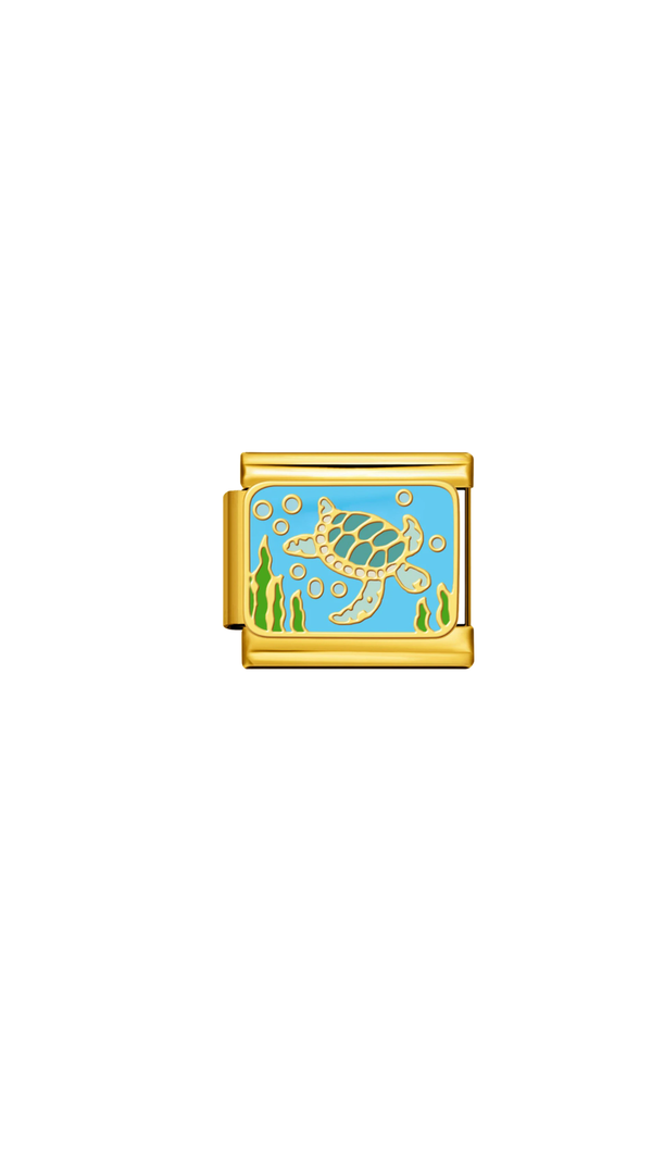 Gold Turtle Charm