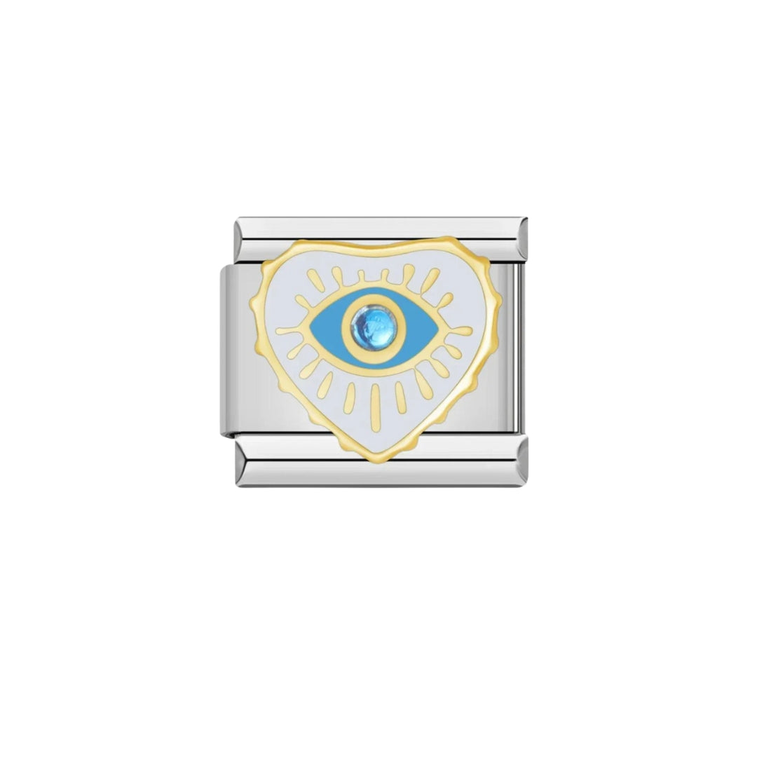 Evil Eye Heart Charm