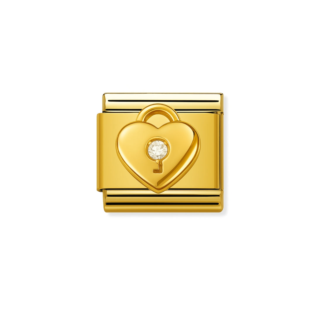 candado dorado charm