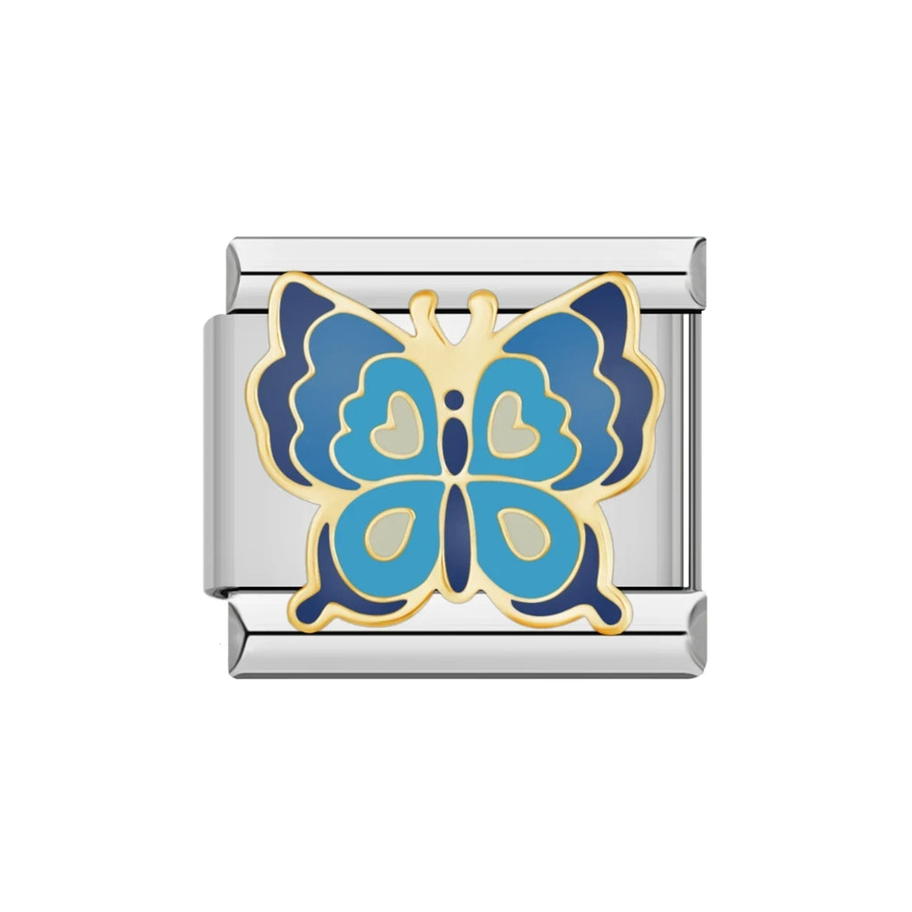 azul claro mariposa charm