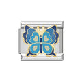 azul claro mariposa charm
