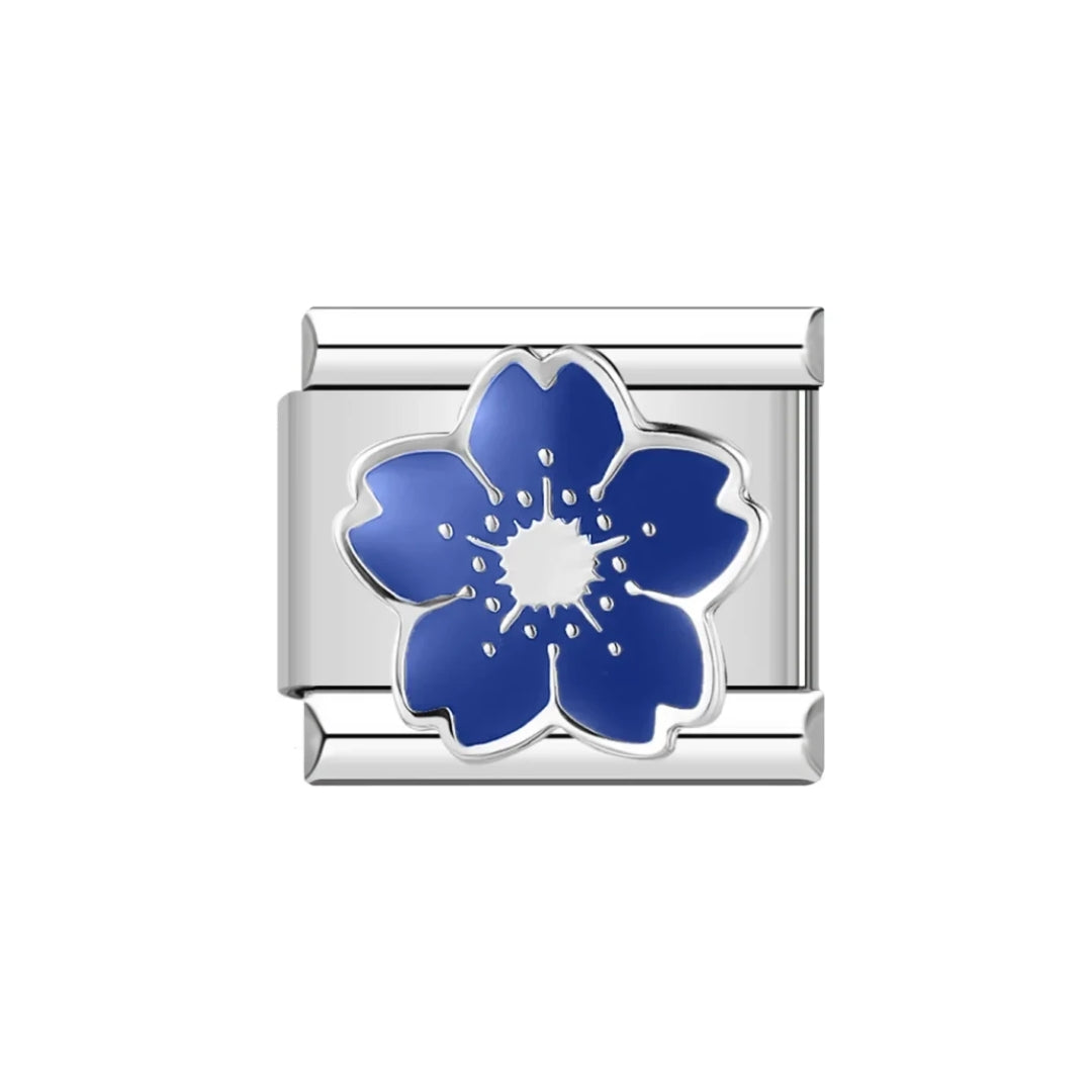 blue flower charm