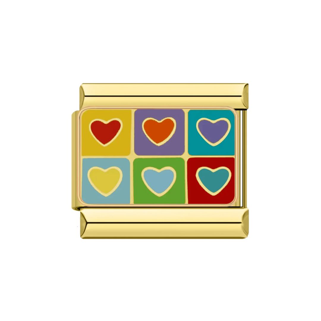 corazones charm