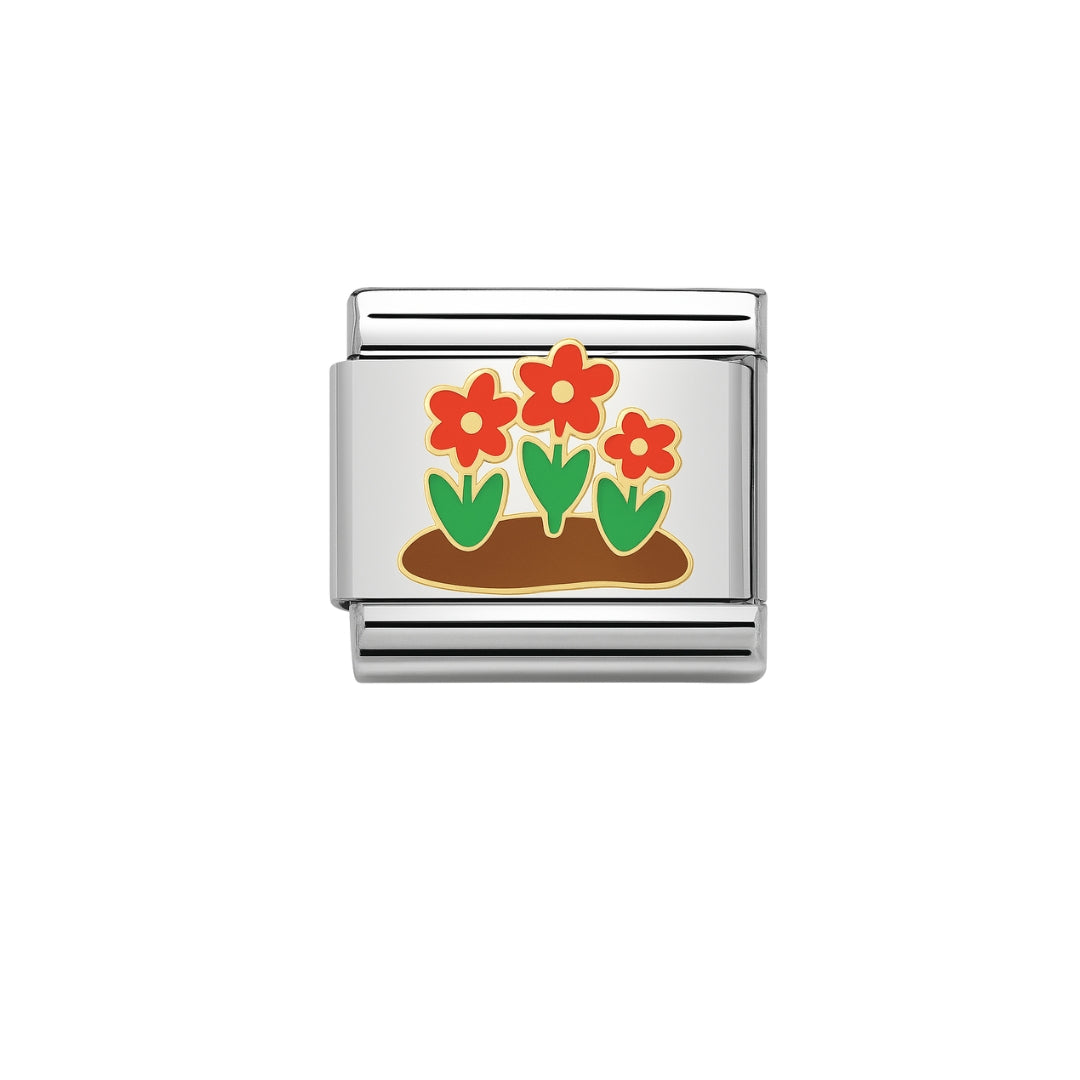 florecitas rojas charm