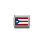 Puerto Rico flag charm