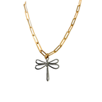 Libelula dorada necklace